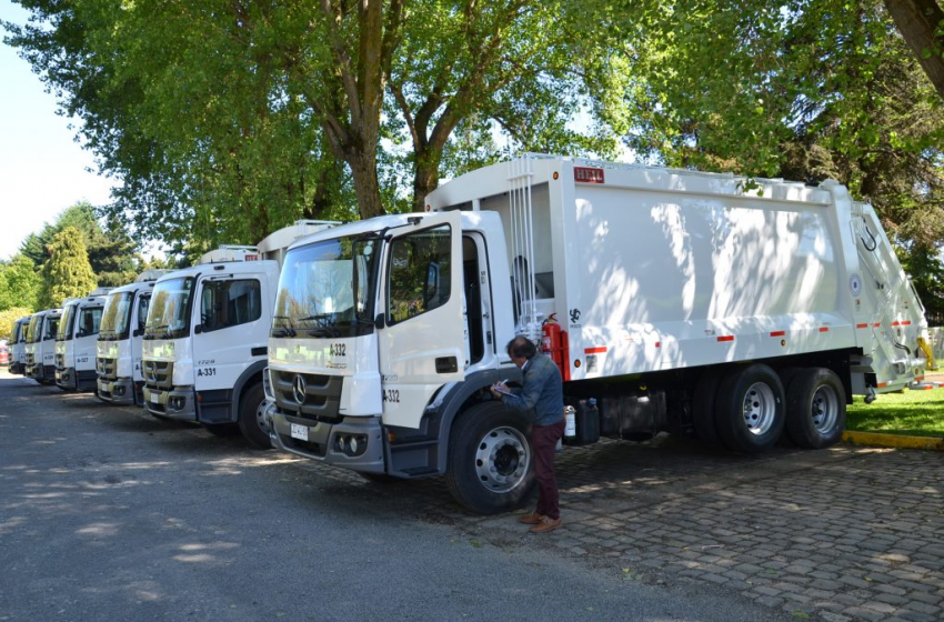  En Temuco: Paro de camioneros afecta a recolección de basura