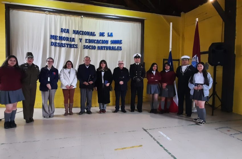  En Puerto Saavedra se conmemoró el día nacional de la memoria y educación sobre desastres socio-naturales